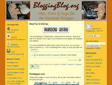 Tablet Screenshot of bloggingblog.org